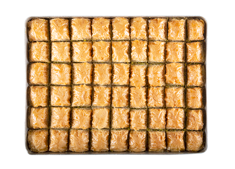 Dry Baklava with Pistachio little syrup