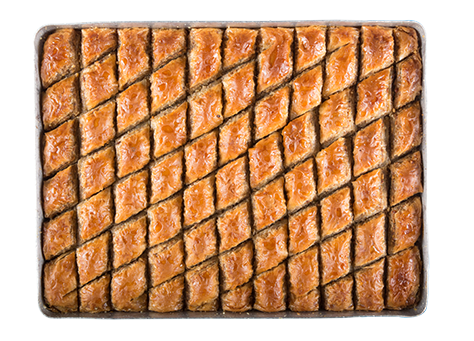 home made baklava with walnut