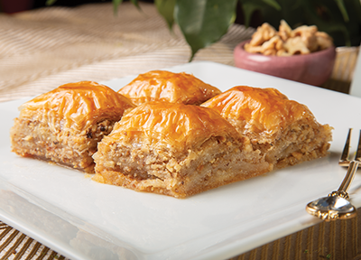 home made baklava with walnut - Thumbnail